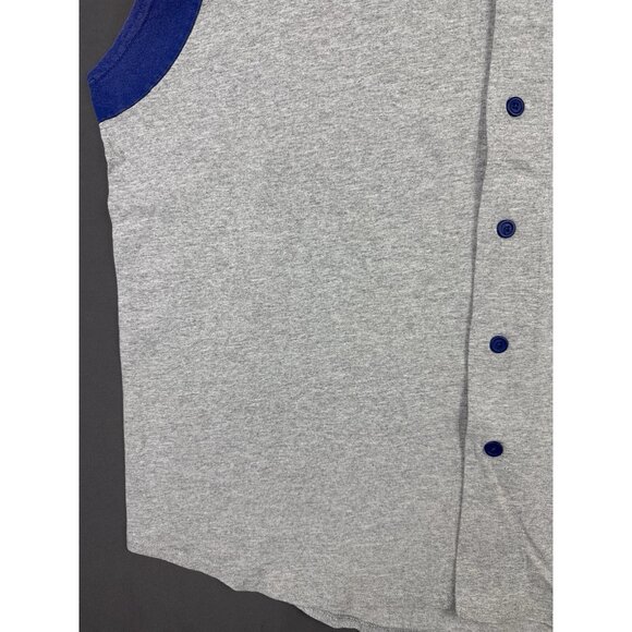 Vintage Y2K New York Mets MLB Baseball Grey Blue Jersey Shirt XL Logo Athletic - Picture 6 of 13